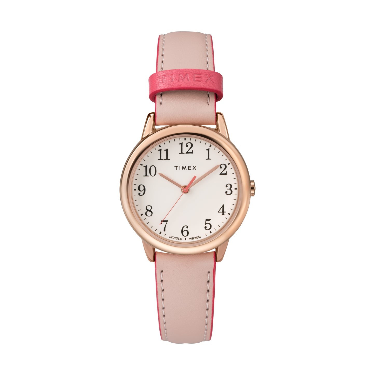Timex TW2R62800 Women's 30mm Easy Reader Pink Leather Strap Watch