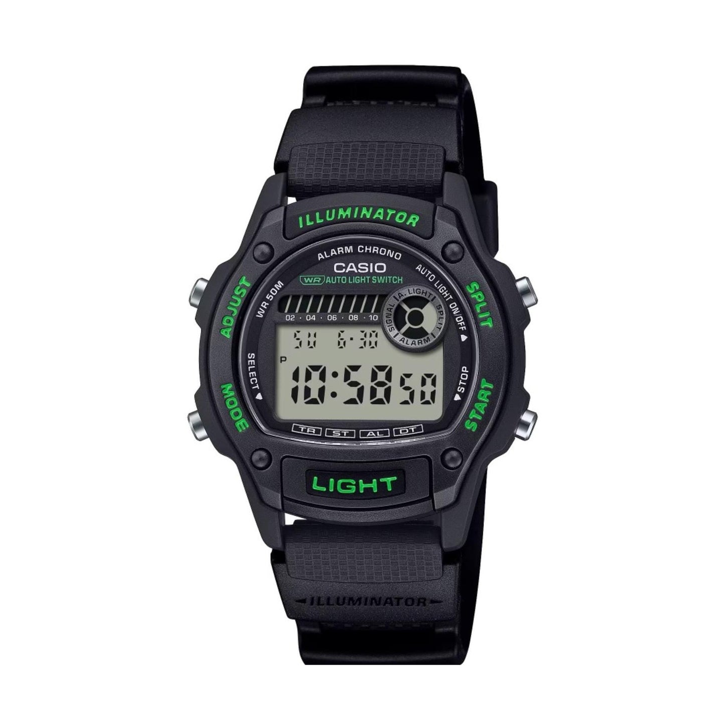 CASIO casio illuminator blk grn