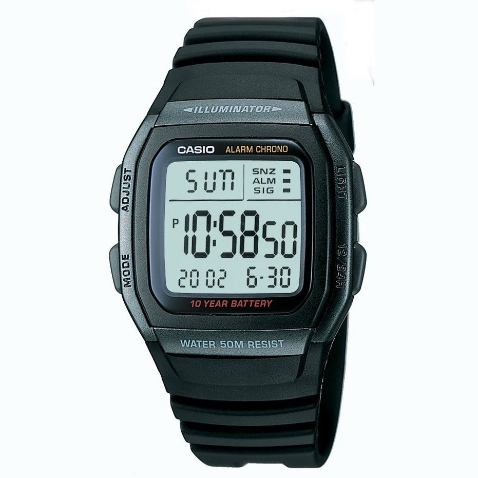 Casio Men's W96H-1BV Classic Sport Digital Black Watch
