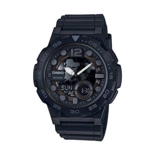 Casio Men's 'Classic' Quartz Black Resin Watch