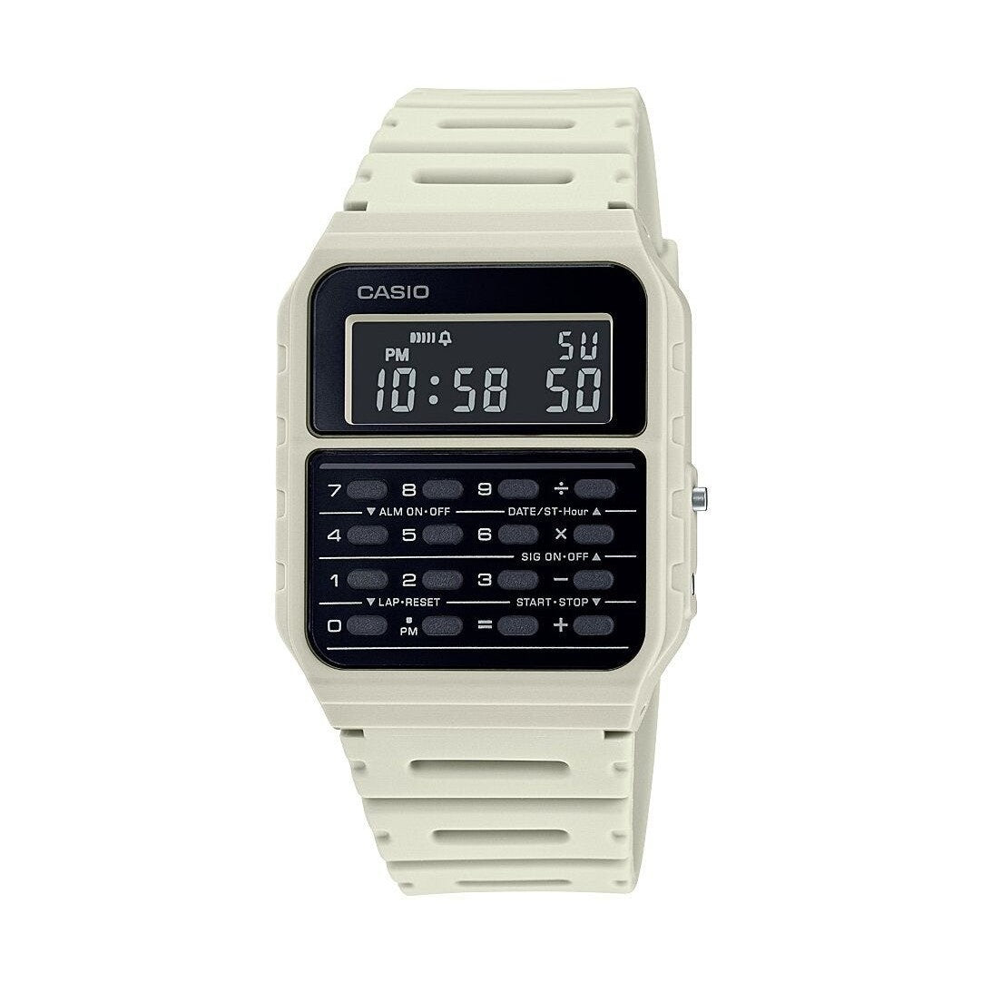 Casio Men's White 8 Digit Calculator Watch