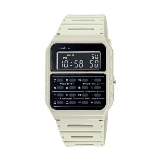 Casio Men's White 8 Digit Calculator Watch