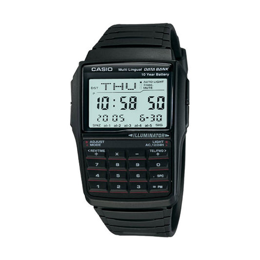 Casio Men's DBC32-1A Data Bank Black Digital Watch