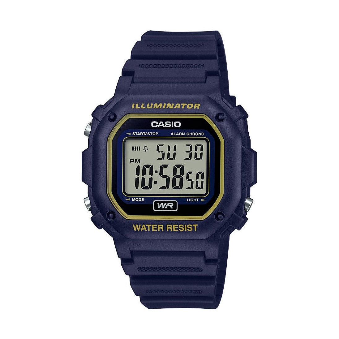 Casio Men's F108WH Illuminator Collection Blue Digital Watch