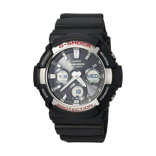 Casio Men's 'G SHOCK' Quartz Resin Casual Watch, Color Black (Model: GAS-100-1ACR)