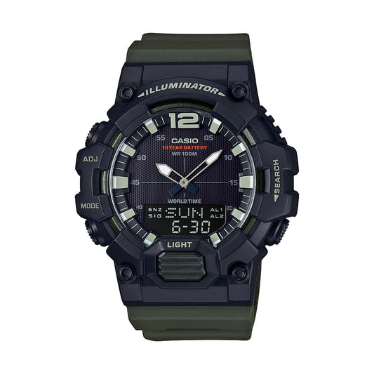 Casio Men's 'Classic' Quartz Resin Casual Watch, Color Green (Model: HDC-700-3AVCF)