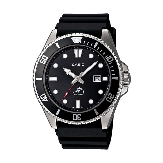 Casio Men's MDV106-1AV 200M Duro Analog Watch, Black