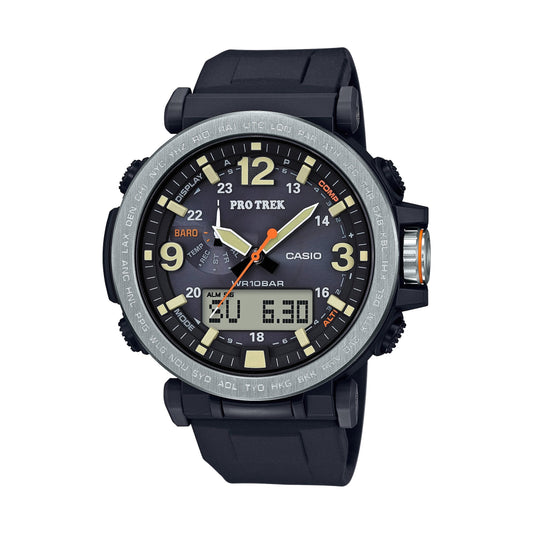 Casio Men's PRG-600-1CR Pro Trek Quartz Resin and Silicone Casual Watch