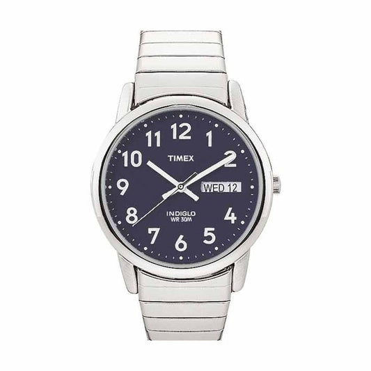 Timex Mens Silvertone Easy Reader Watch