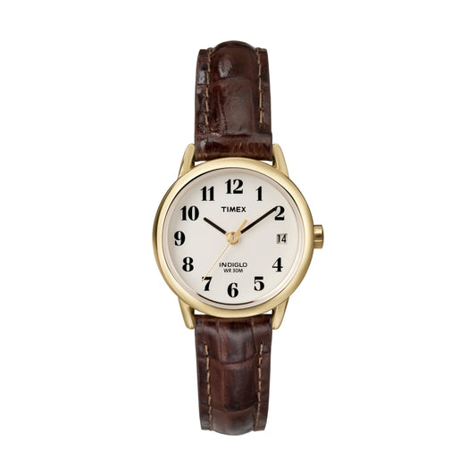 Timex Women's Easy Reader 25mm Leather Strap Watch
