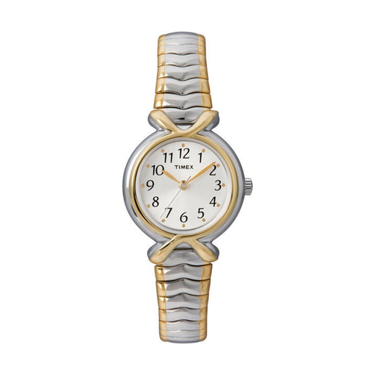 Timex Women's T21854 Pleasant Street Two-Tone Stainless Steel Expansion Band Watch