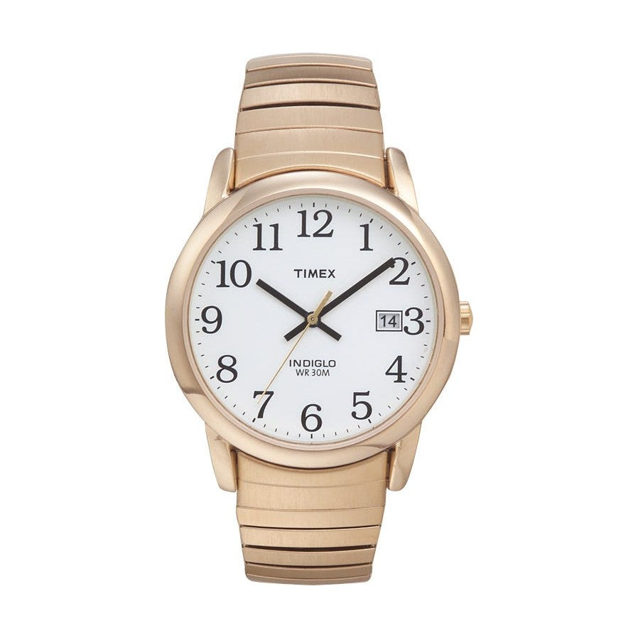 Timex Men's T2H301 Easy Reader Gold Tone Stainless Expansion Band Watch