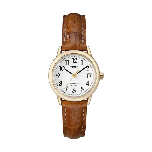 TIMEX Wmns Gld Brwn Croc Strp