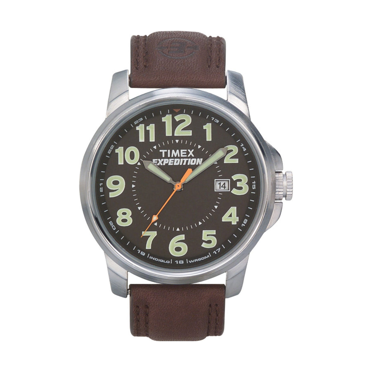 Timex Men's T44921 Expedition Field Brown Leather Strap Watch