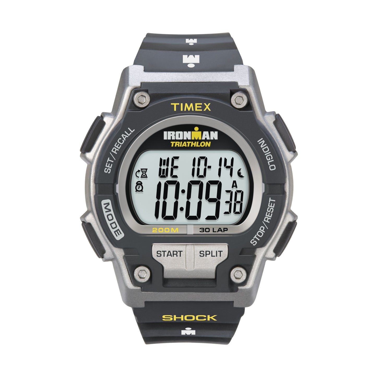 Timex Ironman Original 30 42mm Black Resin Case, Black Resin Strap