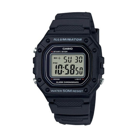 Casio Men's W218H-1A Black Digital Watch