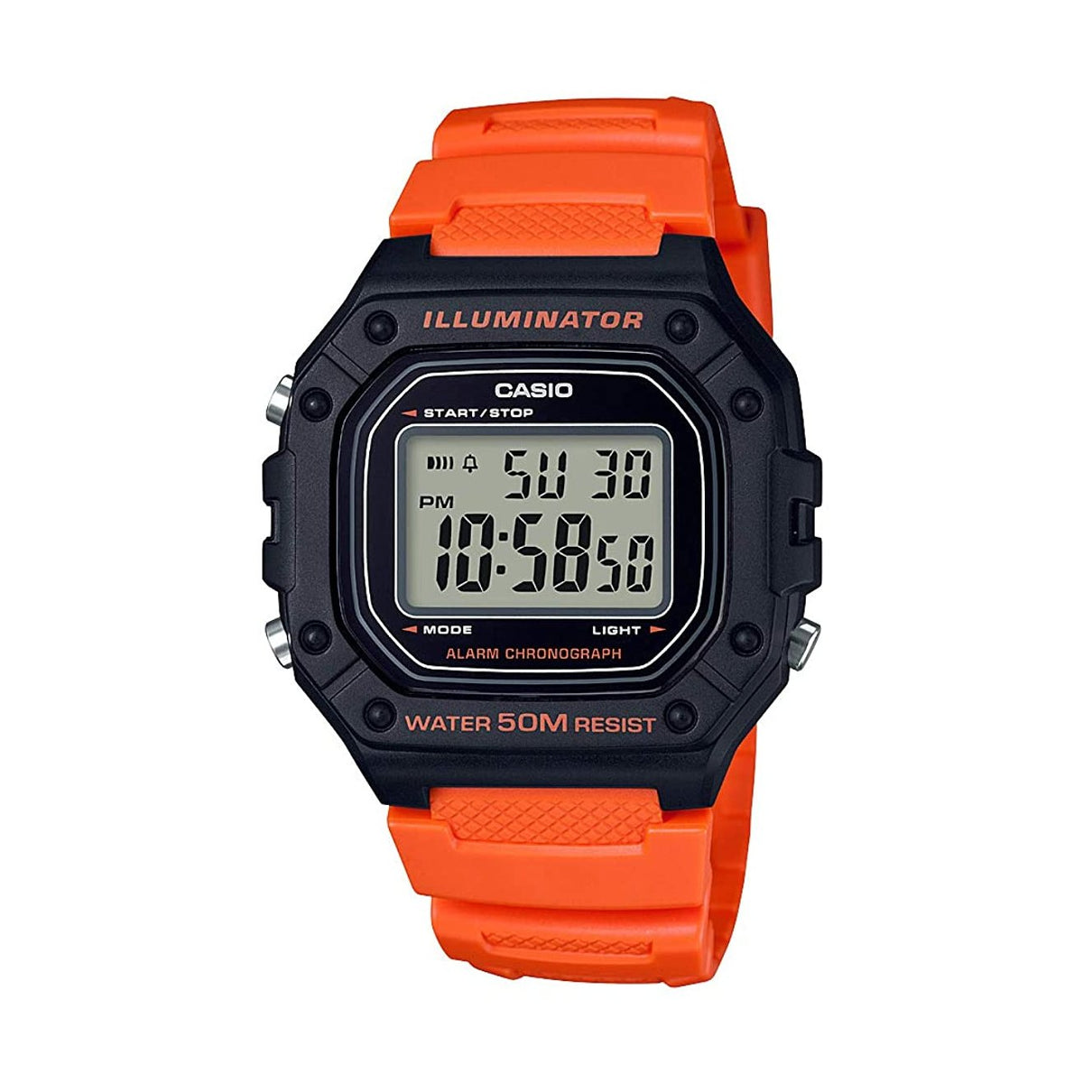 Casio Men's W218H-4B2 Red Digital Watch