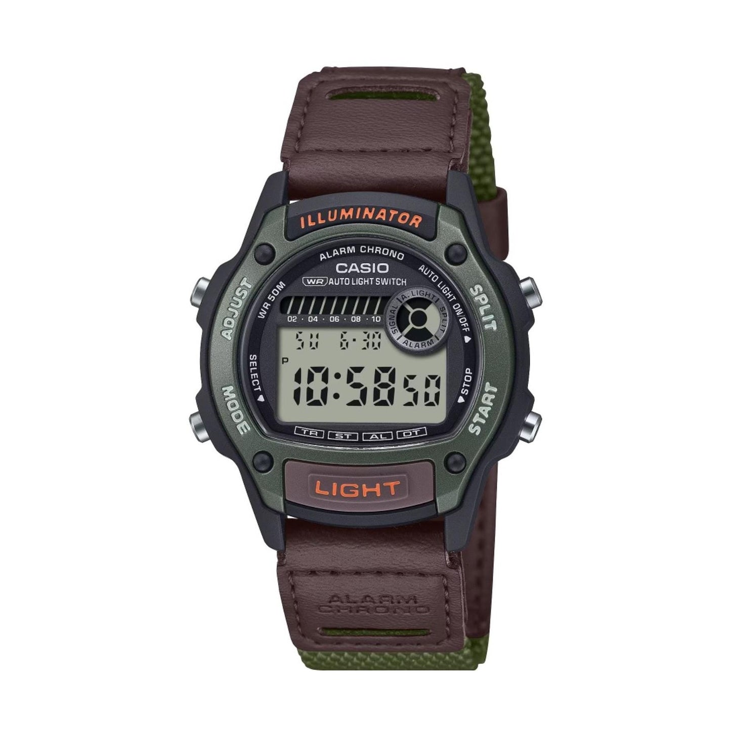 CASIO casio illuminator nylon brown
