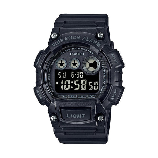 Casio Men's Quartz Watch with Resin Strap, Black, 38 (Model: W-735H-1BVCF)
